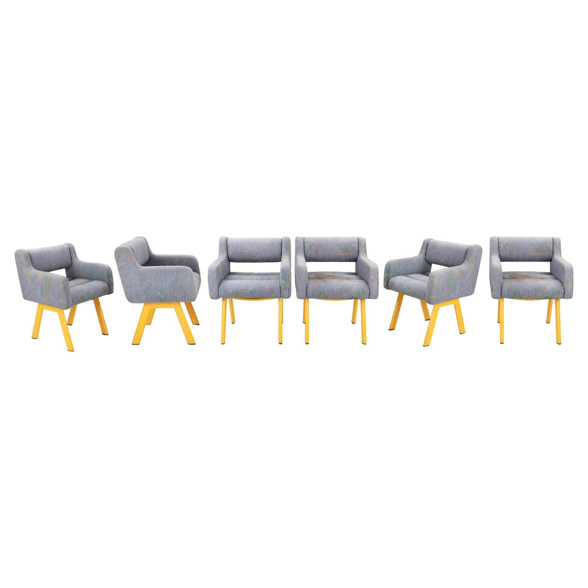 Ensemble de 6 fauteuils vintage de Rossi di Albizzate, 1970