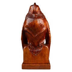 Jan and Joël Martel : "Canard Javanais", unique wood sculpture - 1917