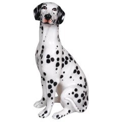 Italian Life Size Porcelain Dalmatian by Bell'Europa