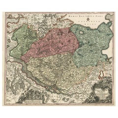 Map of Holstein and Surrounding Duchies von Homann Heirs aus dem 18. Jahrhundert
