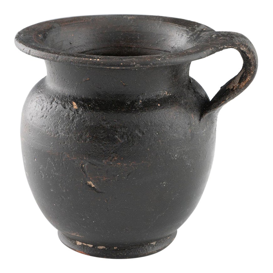 Poterie grecque antique Attique Coupe à glaçure noire v450BC