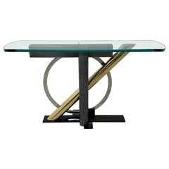 Table console postmoderne de style Memphis Kaizo Oto pour Dia