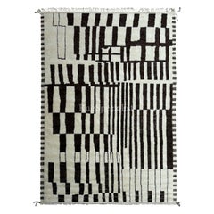 Moderner marokkanischer 10x14 Ft Teppich im Berberstil. Kundenspezifische Optionen möglich. 100 % Wolle