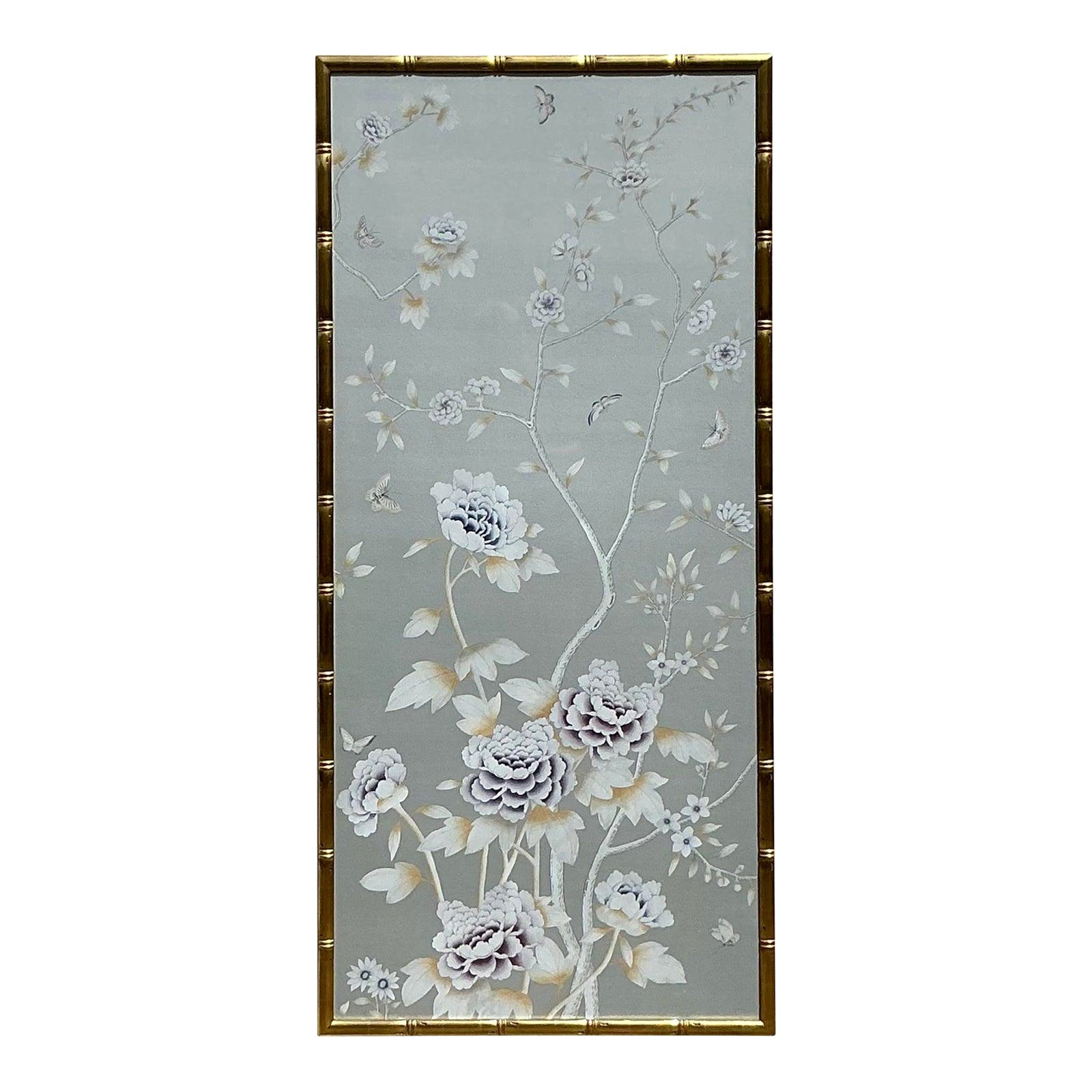 Panel de papel pintado enmarcado Vintage Regency Degourney