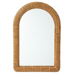 Vivai Del Sud Rattan Arched Mirror, Italy