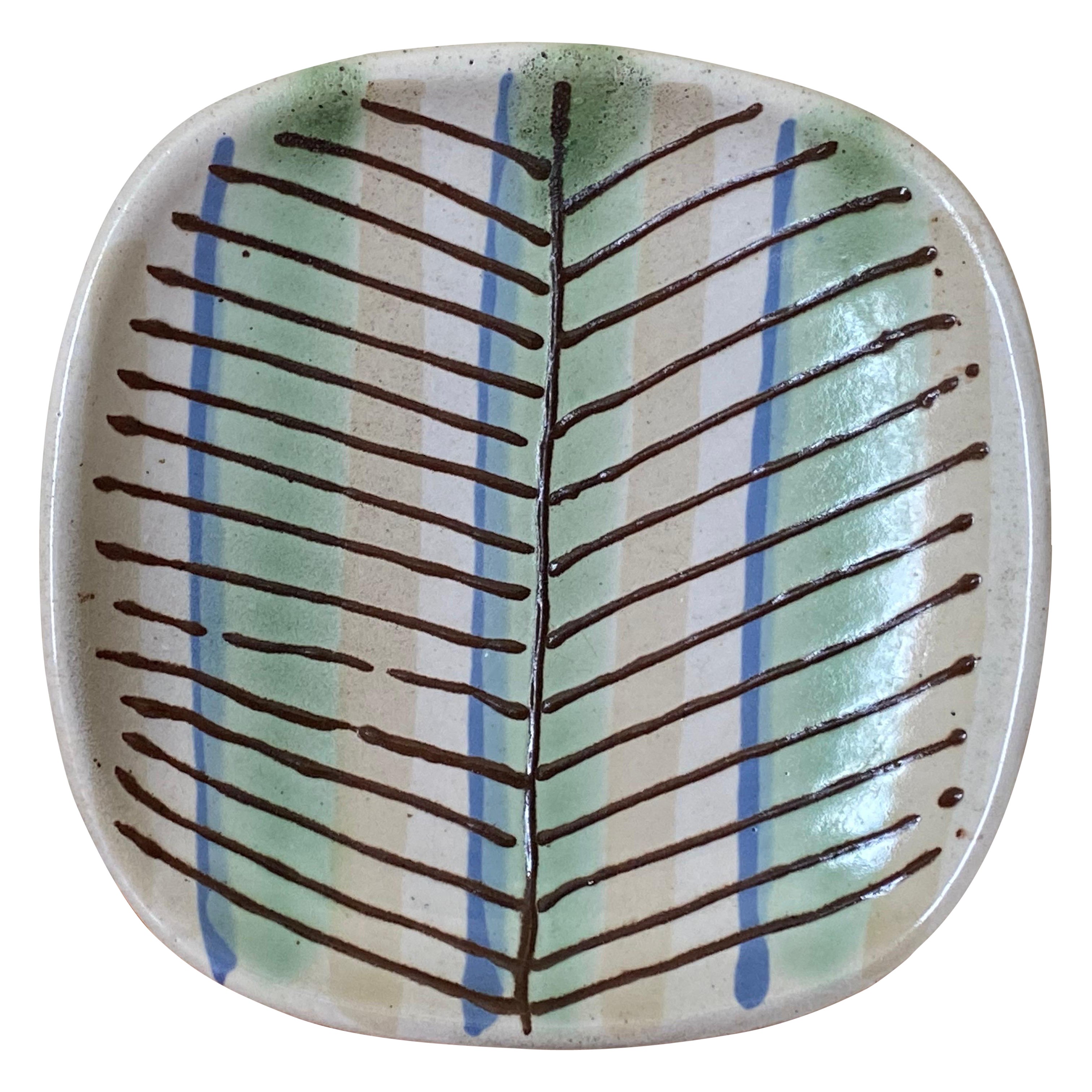 Lee Rosen for Design Technics Plate with Raised Lines Technic