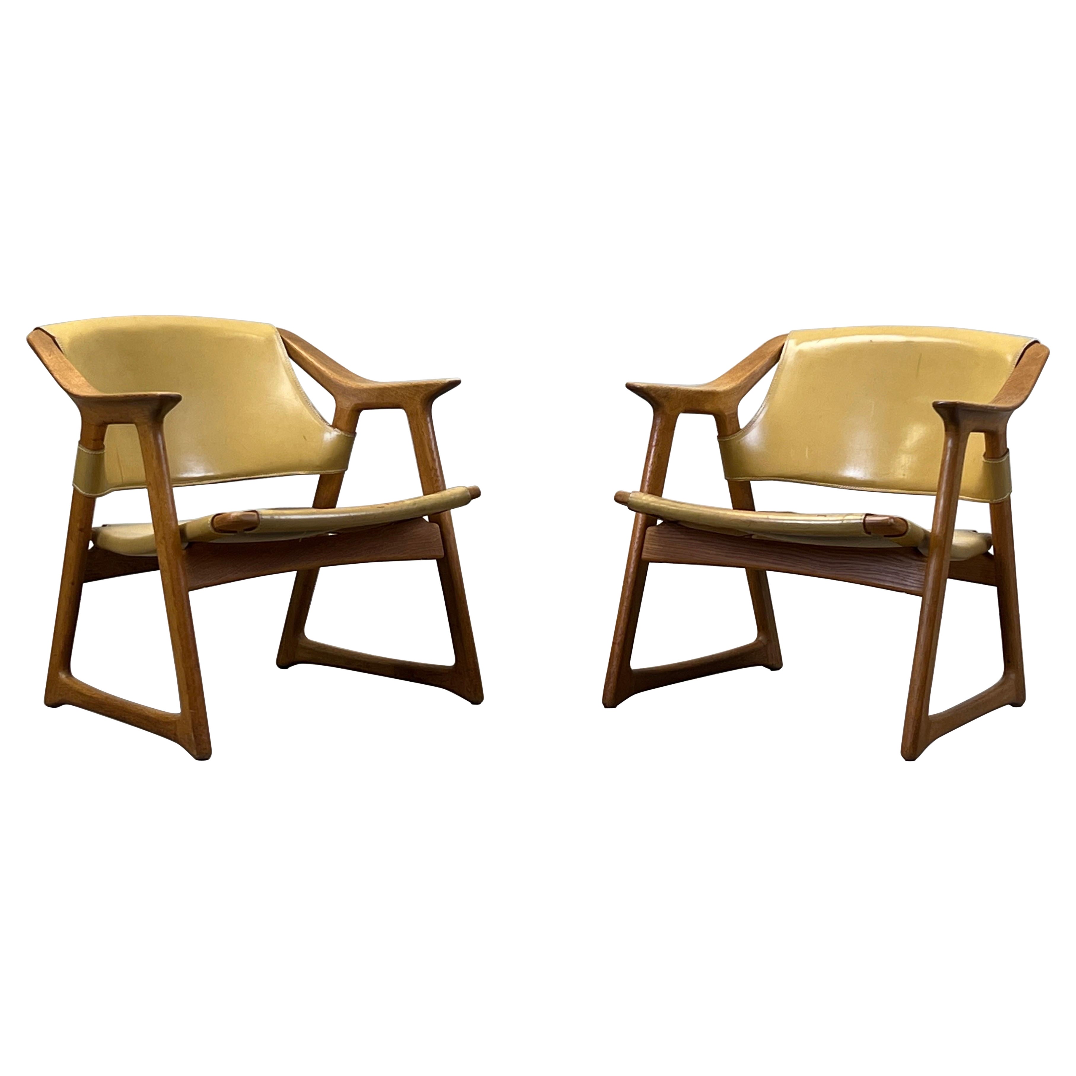 Pair of Fox Chairs by Rolf Hesland