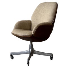 Leather Platner Chair by Warren Platner for Steelcase