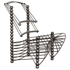 Fauteuil de salon modulaire brutaliste futuriste