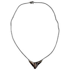 N.E. From, Necklace, Sterling Silver, Modern Danish Design, circa 1970s