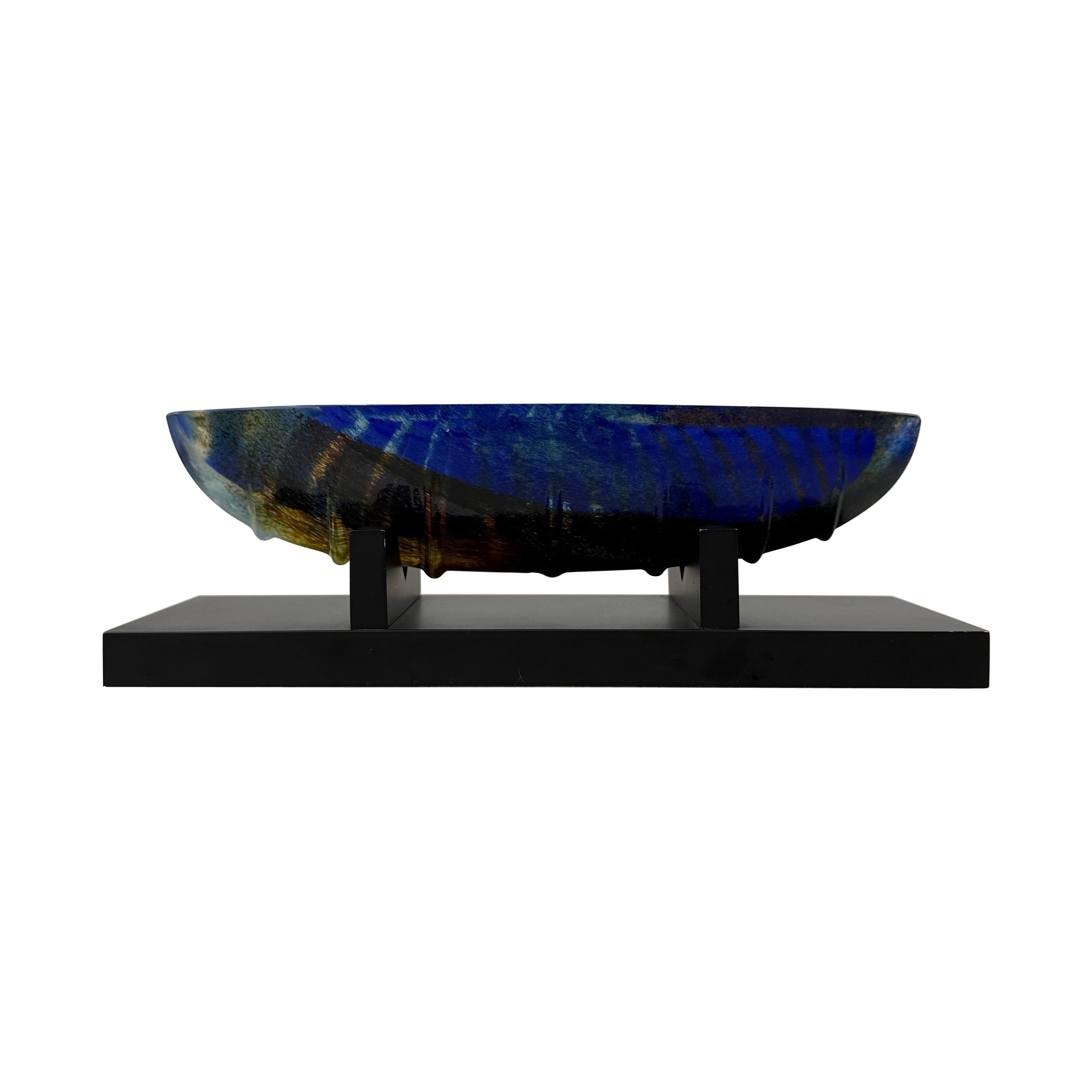 Bertil Vallien for Kosta Boda Large glass boat sculpture Limited edition 300