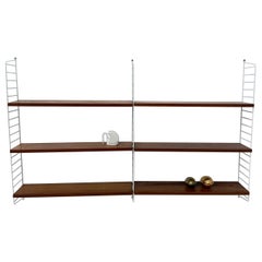 Mueble alto de teca de mediados de siglo Nisse Strinning string design , años 60