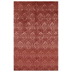 Rug & Kilim's European Rug in Red and Pink with Floral Patterns Medici (tapis européen rouge et rose à motifs floraux)