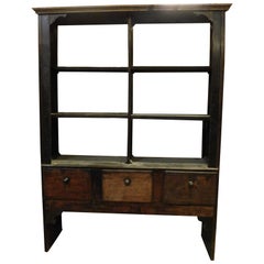 Armarios credenzas librería rústica etagere en madera de álamo, italia