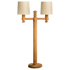 Uno Kristiansson, Floor Lamp, Pine, Paper, Sweden, 1970s