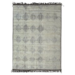 9x12 Ft Contemporary Hand Knotted Moroccan Style Rug. Kundenspezifische Optionen verfügbar