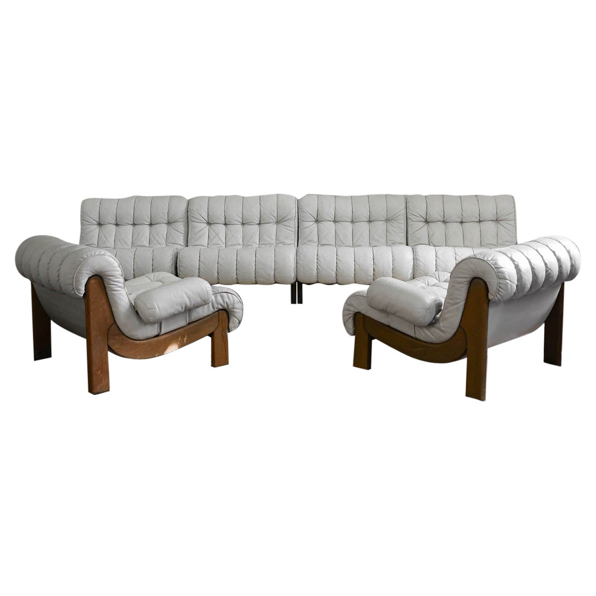 Scandinavian brutalist modular sofa, 1970s