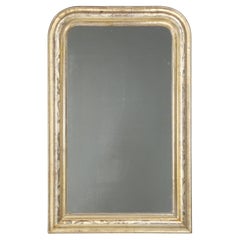 Antique Silverleaf Louis Philippe All Original Mirror with Sugared Glass c1800's