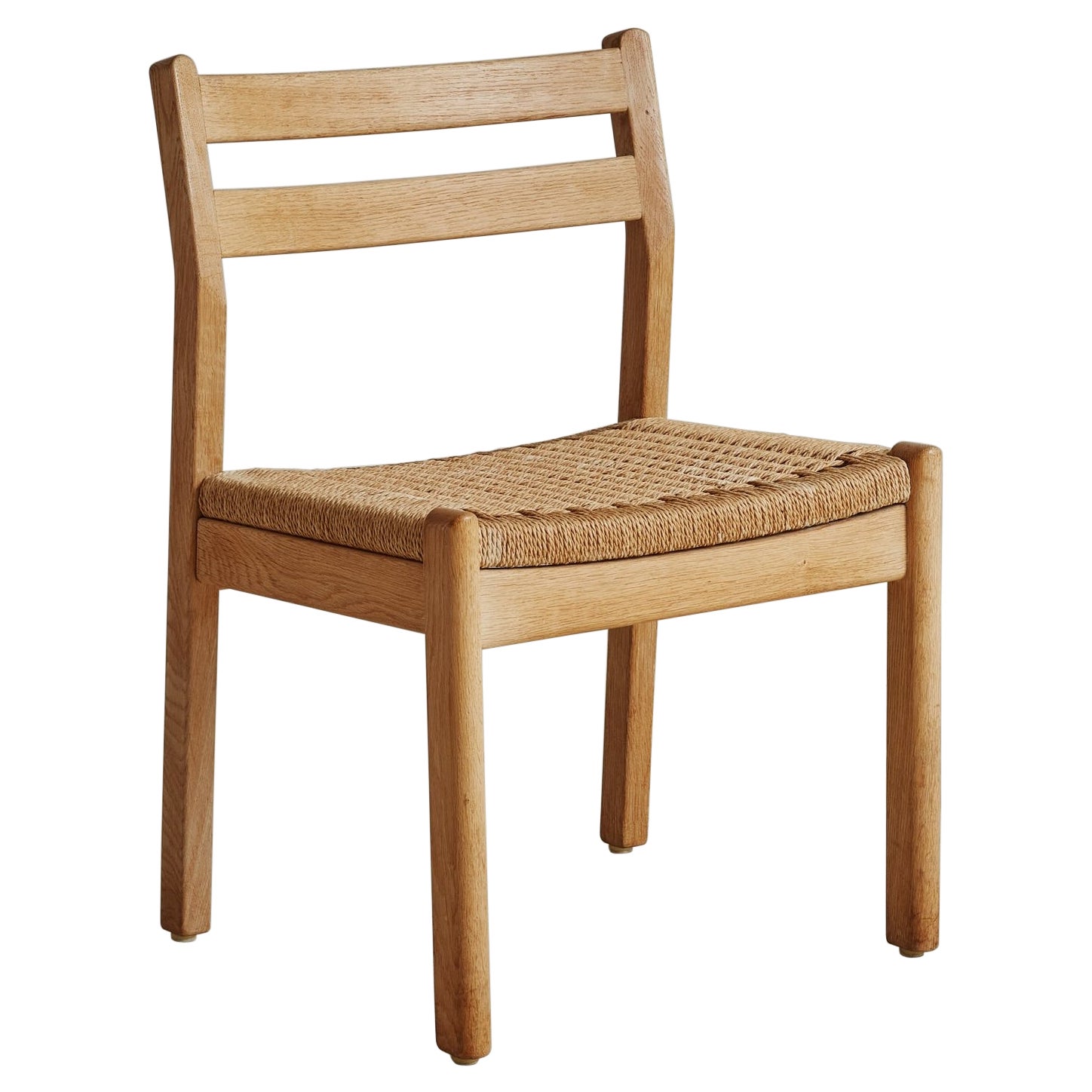Wood + Woven Papercord Dining Chair by Kurt Østervig, Denmark 1960s