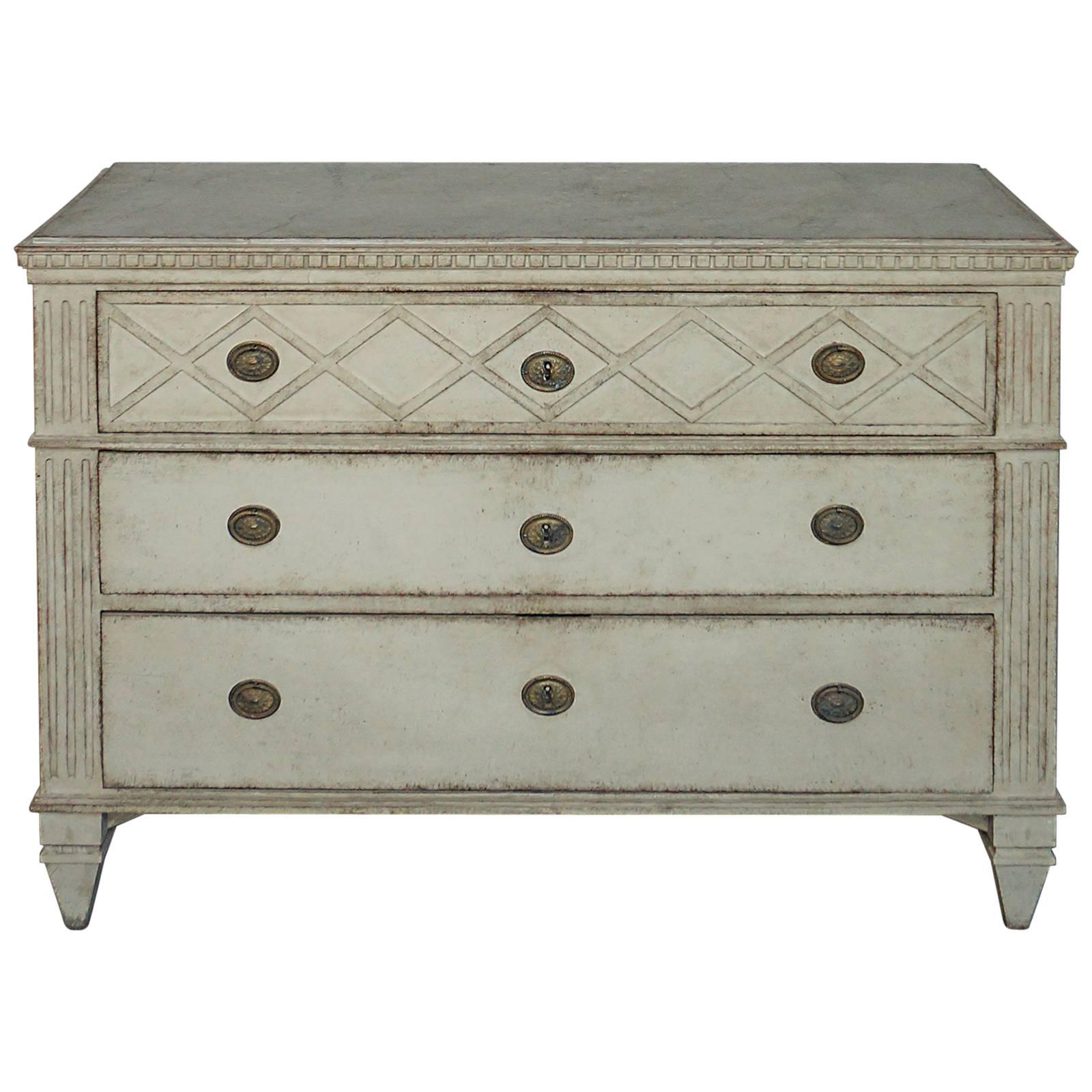 Swedish Neoclassical Chest of Drawers For Sale