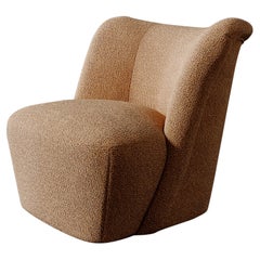 Silla Giratoria Aurélie en Bouclé Performance Crema by Lemieux Et Cie