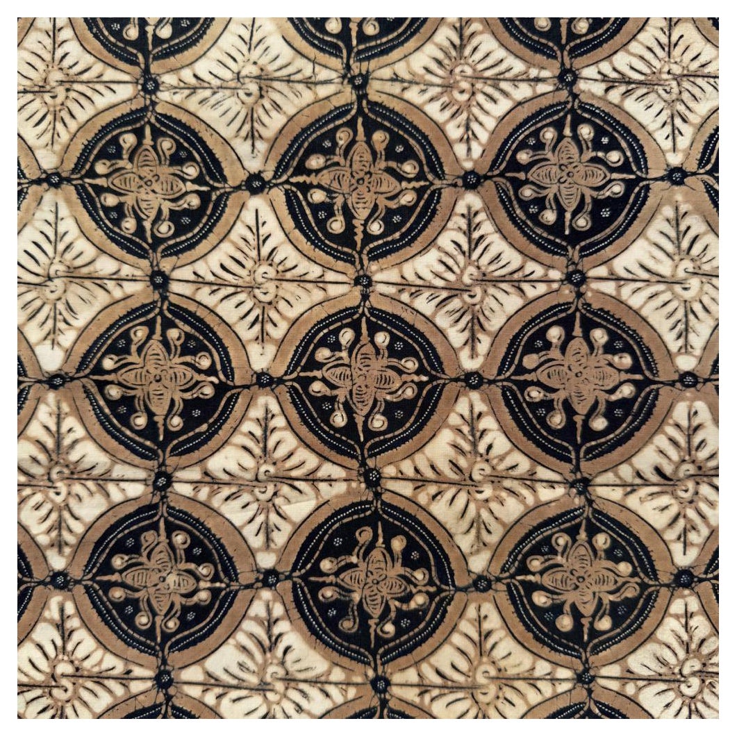 Vintage indonesiano Kain Batik Tulis, Jogja (Yogyakarta), Java, 1970 in vendita