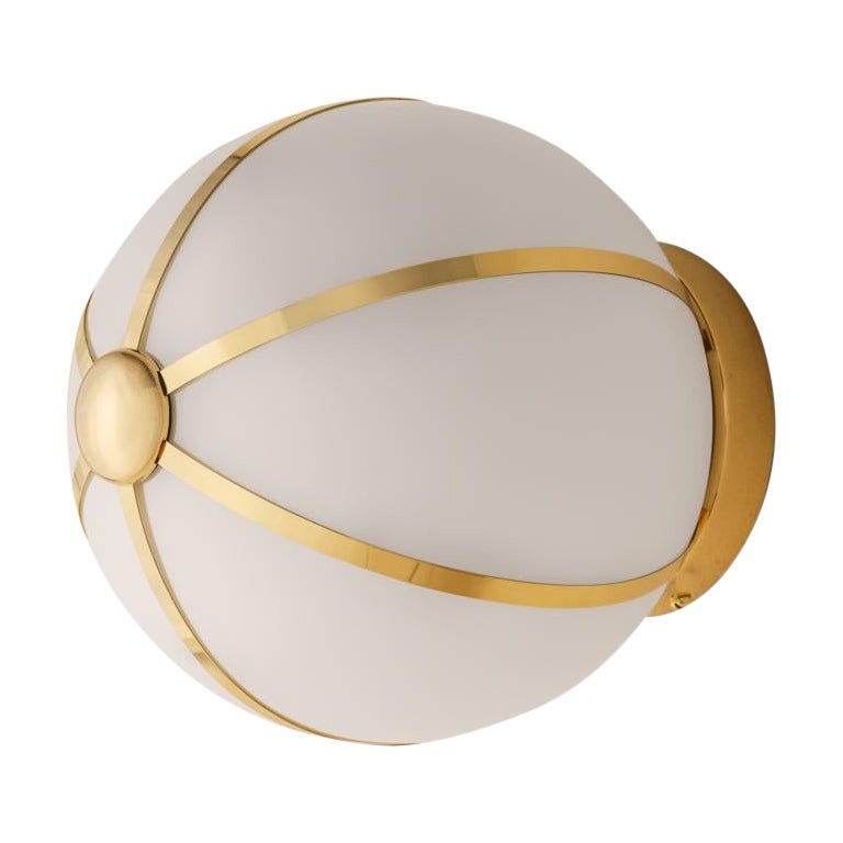 Konekt Rib Sconce - Small Sphere For Sale