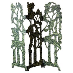 Sculptural Studio Made Metal Room Divider