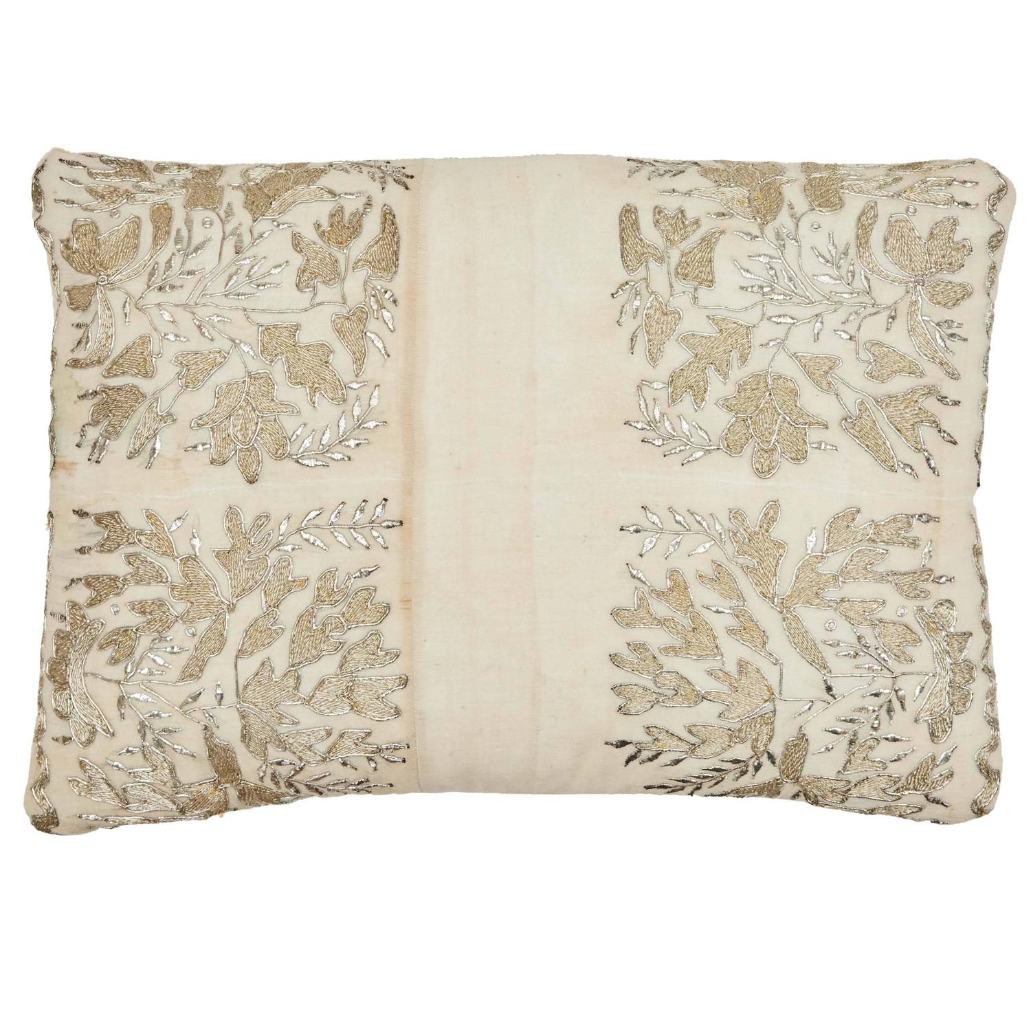 Turkish Ottoman Embroidered Pillow at 1stdibs