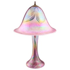Lámpara de sobremesa de vidrio artístico John Ditchfield Modern