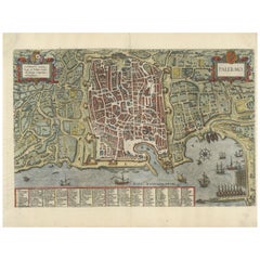 Palermo – 1620 Braun & Hogenberg Bird’s-Eye Map of Palermo, Sicily