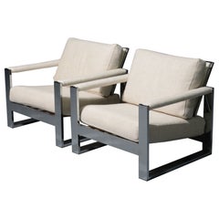 Pair of Milo Baughman CHUNKY MILO Lounge Chairs