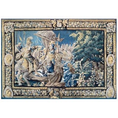 Alexander der Große, The Passage of the Granicus - Flemish Tapestry 17th -N 1503