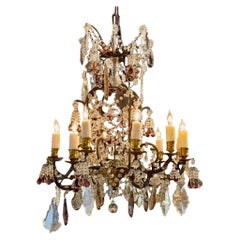 Antique French Iron Chandelier
