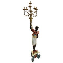 Lampe sculpture antique de style mauresque - Accents dorés peints à la main, Design Elegance