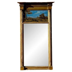 Vintage Regency Gilt Eglomise Mirror