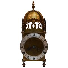 19th Century Striking Brass Lantern Clock