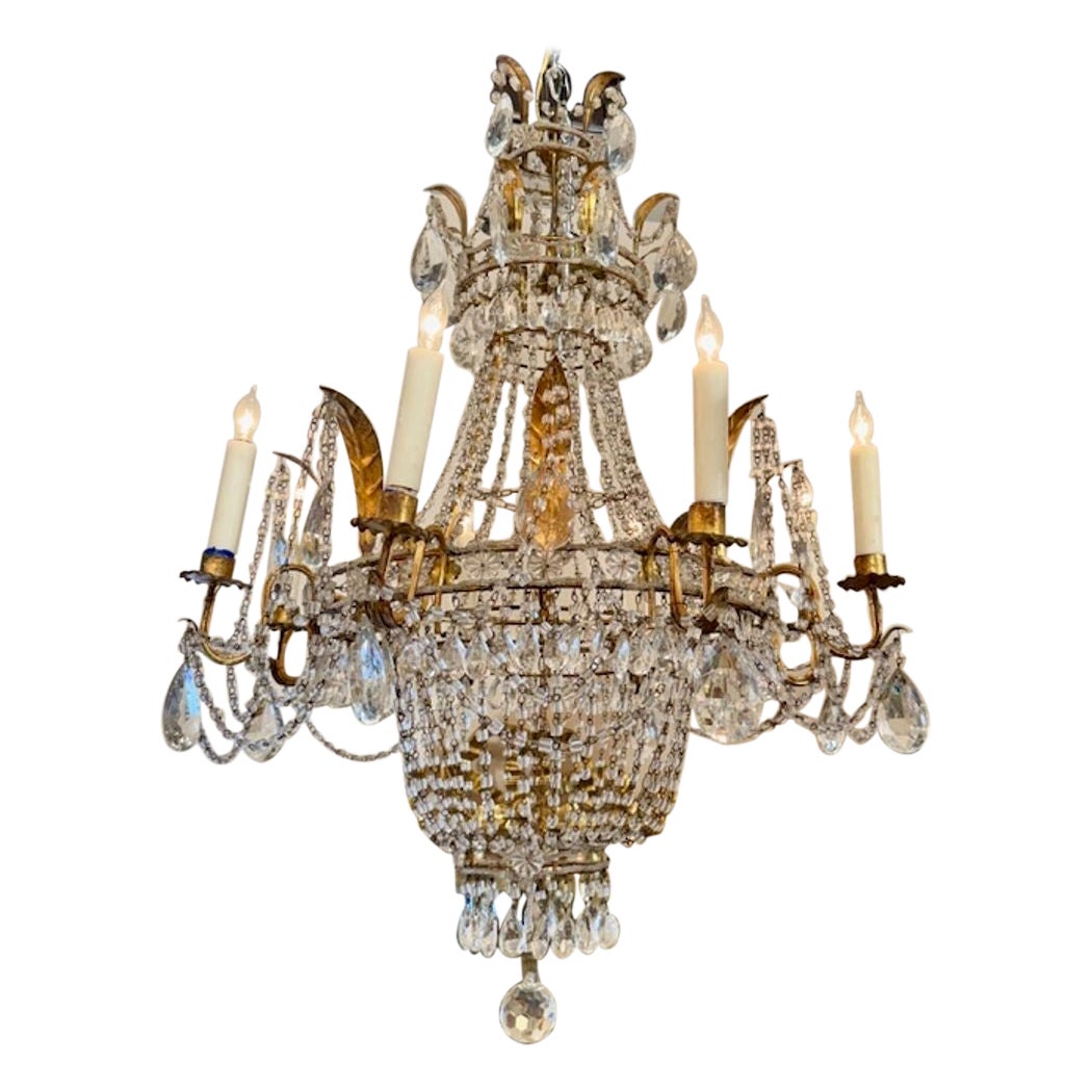Lustre panier Empire italien