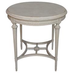 Round Swedish Table in the Gustavian Style Round Swedish Table in the Gustavian Style