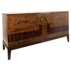 Vintage A 1930s Swedish Marquetry Cabinet