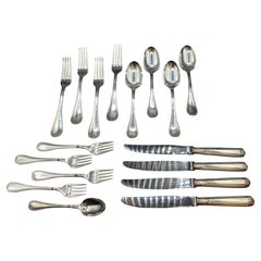 Silver Plated Flatware Service for 4 by Christofle Malmaison
