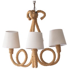French Rope Chandelier by Audoux-Minet