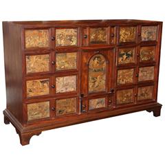 18th-19th Century Dutch Rosewood Collector’s Cabinet or Wunderkammer