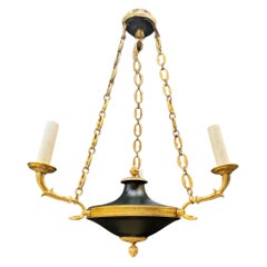 Antique 1920’s French Empire Small Chandelier 3 Lights