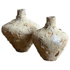 Vaso rustico in terracotta costruito a mano in bobina
