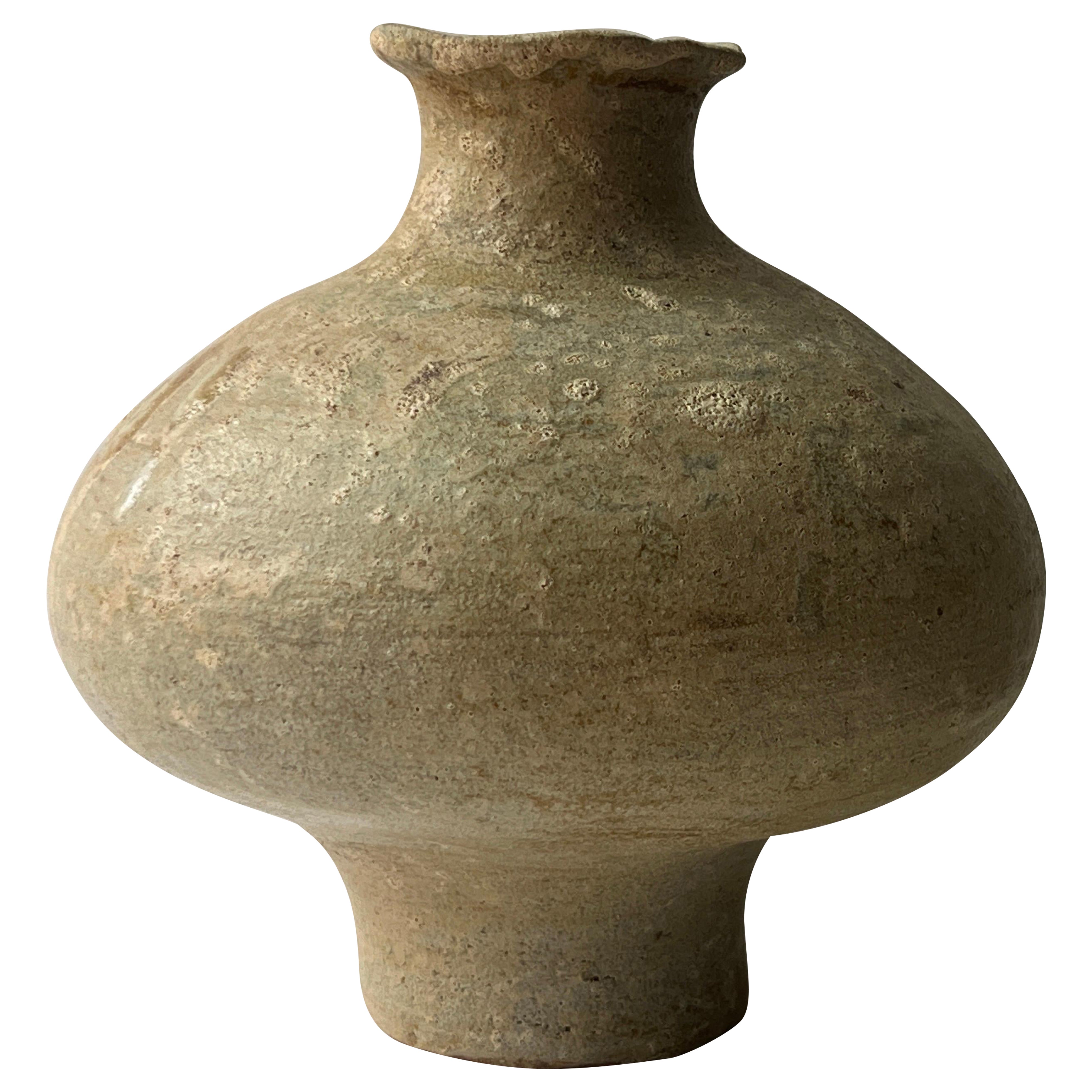 Vase à charbons ardents en serpentin fait main