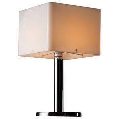 Modernist Lamp in Plexiglass and Chrome Steel, 1970s