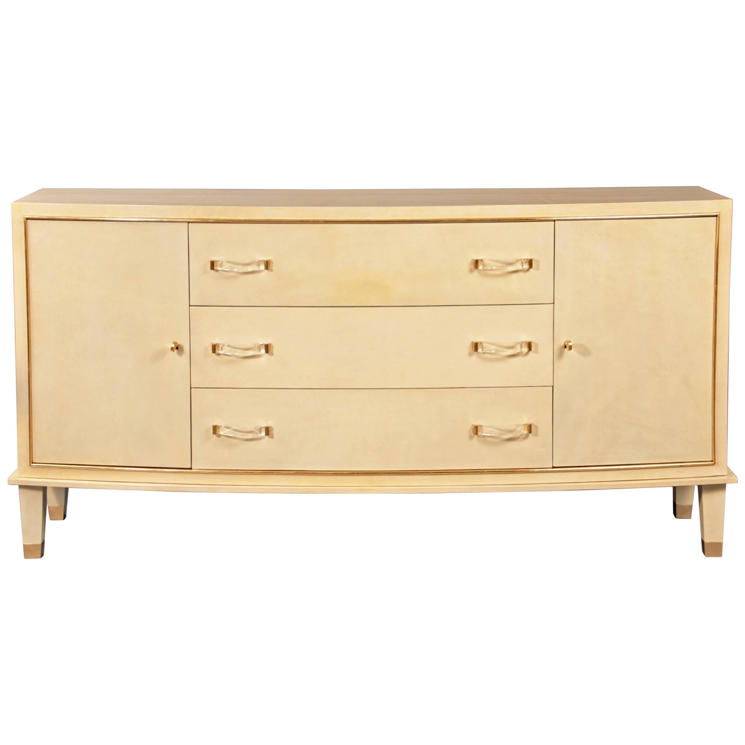  Commode or Sideboard Jacques Adnet, France Art Moderne, circa 1940
