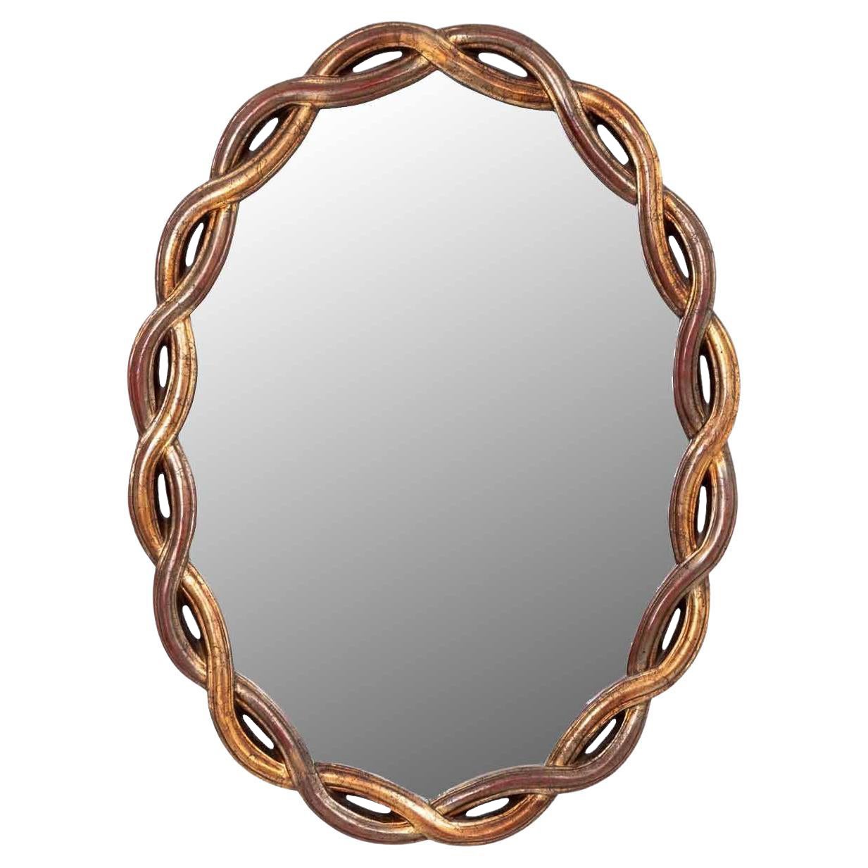 Gold Gilt Oval Mirror