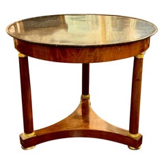 Mesa Centro Imperio Francés de Caoba
